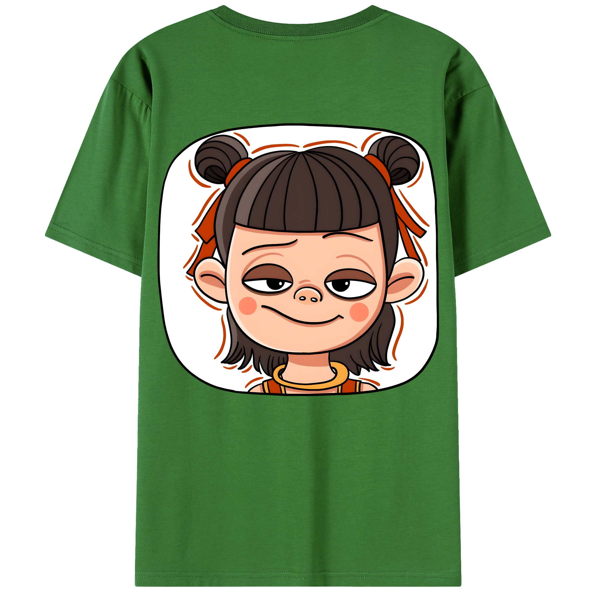 （画像用） Ne Zha 2 ナタ 魔童の大暴れ レディース半袖Tシャツ(バックプリント)